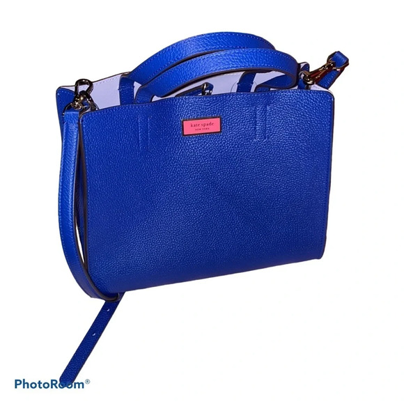 Kate spade ♠️ Mystic  Blue Sam Satchel crossbody bag - Picture 1 of 13